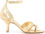 Sarah Chofakian Tunnel metallic sandals Gold - Thumbnail 1