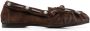 Sartore 10mm bow-detail suede loafers Brown - Thumbnail 1