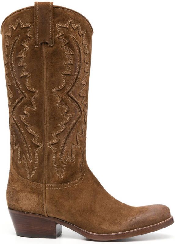 Sartore 45mm cowboy boots Brown