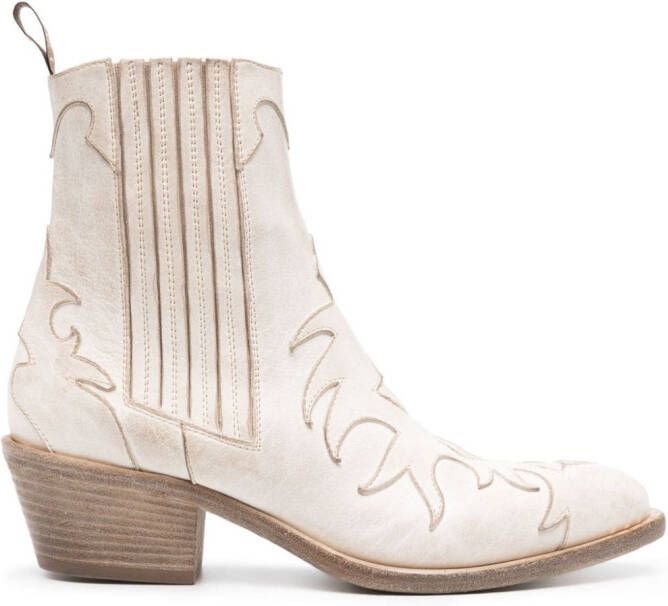 Sartore 45mm leather ankle boots Neutrals