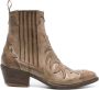 Sartore 45mm leather cowboy boots Brown - Thumbnail 1
