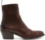Sartore 45mm panelled leather boots Brown - Thumbnail 1