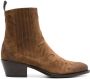 Sartore 45mm suede ankle boots Brown - Thumbnail 1