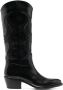 Sartore 45mm Western-style leather boots Black - Thumbnail 1