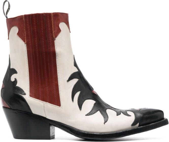 Sartore 50mm western-style ankle boots White