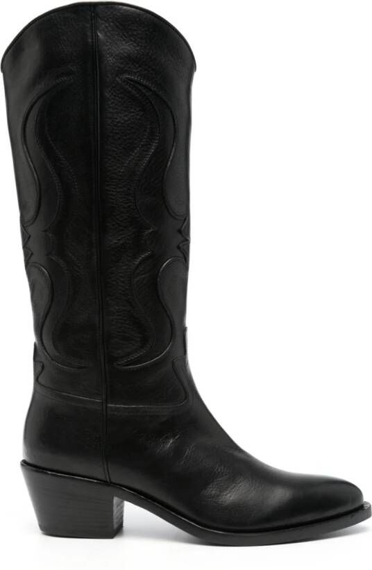 Sartore 55mm leather boots Black