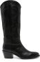 Sartore 55mm leather boots Black - Thumbnail 1
