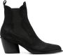 Sartore 70mm square-toe leather boots Black - Thumbnail 1