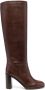 Sartore knee-high leather boots Brown - Thumbnail 1