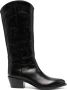 Sartore knee-high leather cowboy boots Black - Thumbnail 1