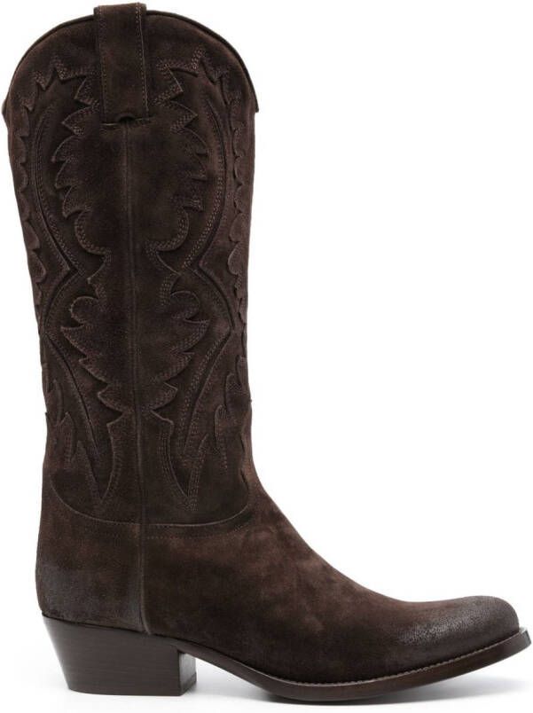 Sartore panelled 45mm Western boots Brown