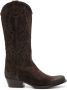 Sartore panelled 45mm Western boots Brown - Thumbnail 1