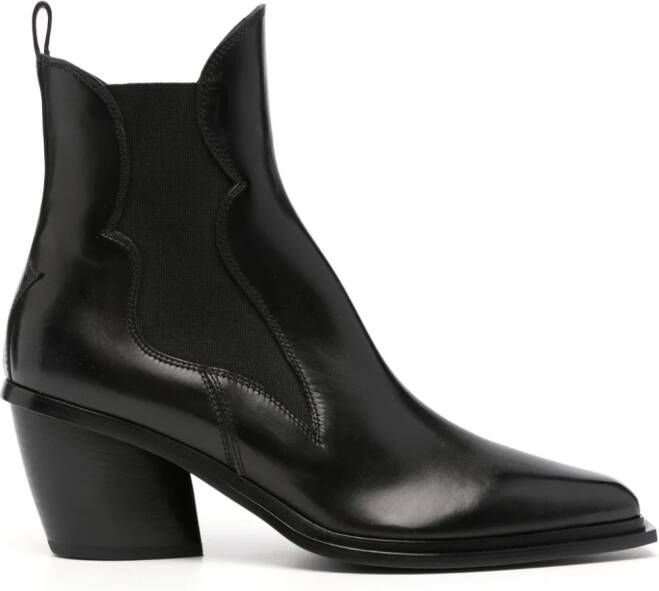 Sartore Western-style leather boots Black