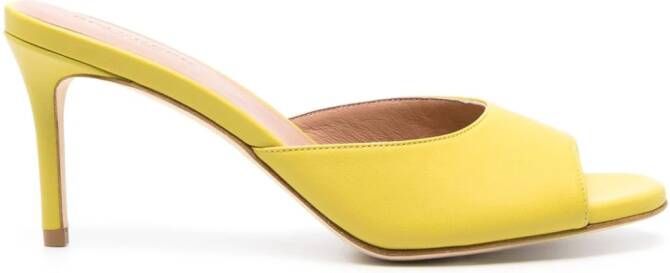 Scarosso 75mm Lohan leather mules Green