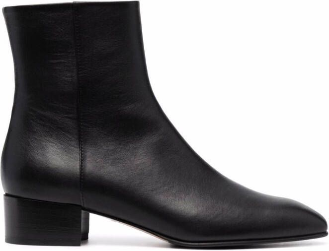 Scarosso Ambra leather ankle boots Black
