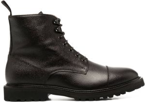 Scarosso ankle-length lace-up boots Brown