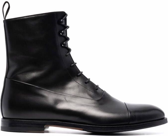 Scarosso Archie lace-up boots Black