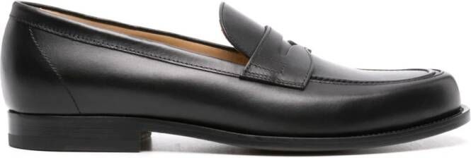 Scarosso Austin leather loafers Black