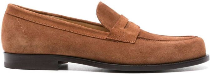 Scarosso Austin suede loafers Brown