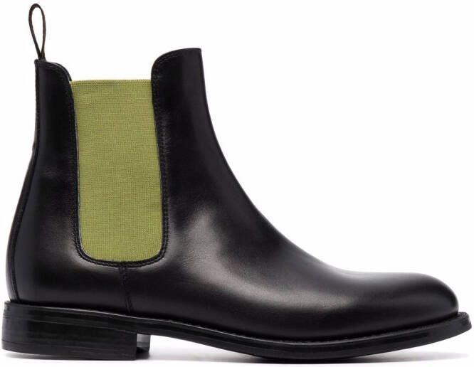 Scarosso Claudia colour-block ankle boots Black