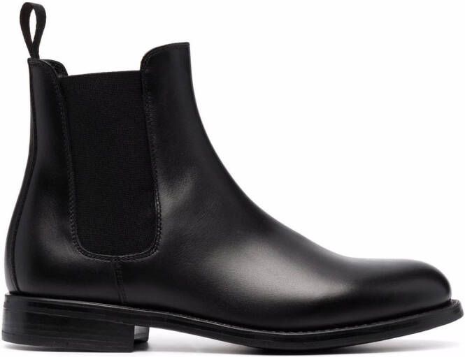 Scarosso Claudia leather ankle boots Black