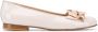 Scarosso Cloe patent leather ballerina shoes Neutrals - Thumbnail 1