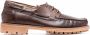 Scarosso Daniel lace-up boat shoes Brown - Thumbnail 1