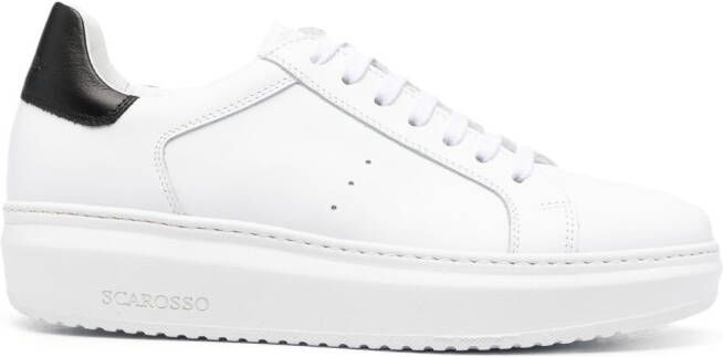 Scarosso Debby leather sneakers White