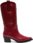 Scarosso Dolly leather boots Red - Thumbnail 1
