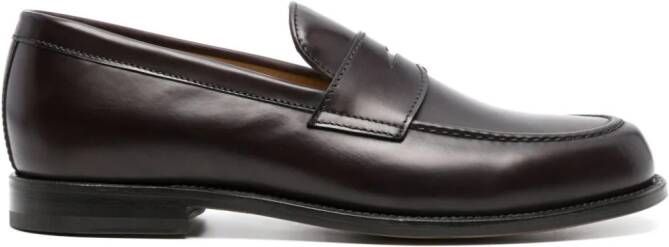 Scarosso Edward leather loafers Red
