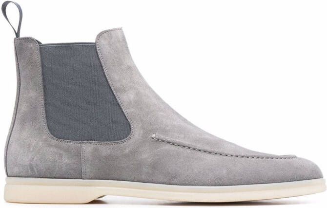 Scarosso elasticated side-panel boots Grey