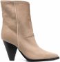 Scarosso Emily pointed heeled boots Neutrals - Thumbnail 1
