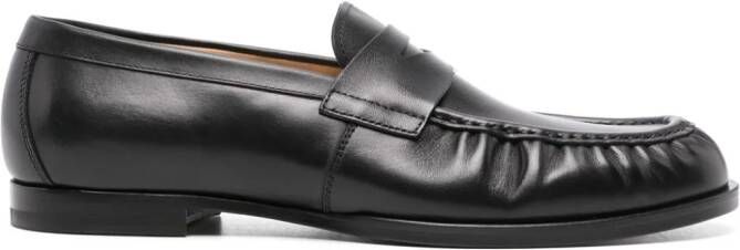 Scarosso Fred leather loafers Black