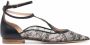 Scarosso Gae floral-lace ballerina shoes Black - Thumbnail 1