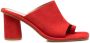 Scarosso Gwen 85mm suede mules Red - Thumbnail 1