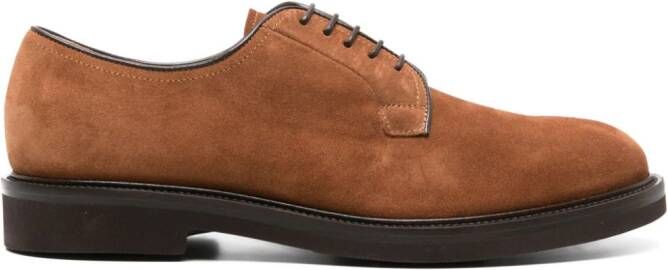 Scarosso Harry Snuff suede Derby shoes Brown