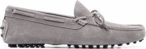 Scarosso James bow-embellished loafers Grey