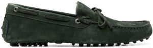 Scarosso James driving suede loafers Green
