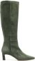 Scarosso Kira 50mm suede boots Green - Thumbnail 1