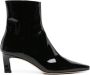 Scarosso Kitty 50mm patent-leather boots Black - Thumbnail 1