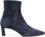 Scarosso Kitty 50mm suede boots Blue - Thumbnail 1