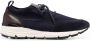 Scarosso knitted-upper suede sneakers Blue - Thumbnail 1