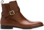 Scarosso Lara buckled ankle boots Brown - Thumbnail 1