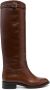 Scarosso Lauren knee-high leather boots Brown - Thumbnail 1