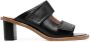 Scarosso leather cut-out mules Black - Thumbnail 1