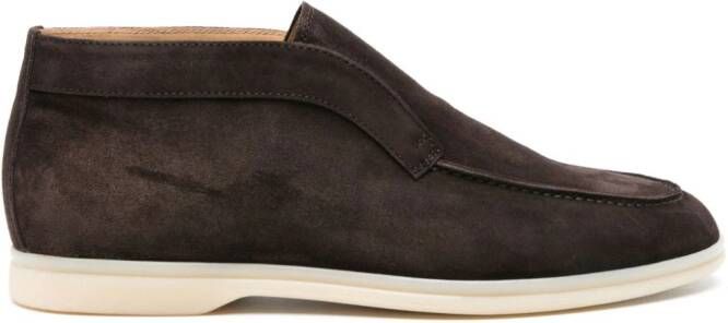 Scarosso Leonardo suede ankle boots Brown