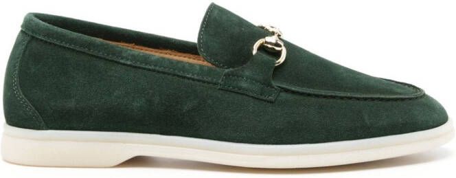 Scarosso Lilia suede loafers Green