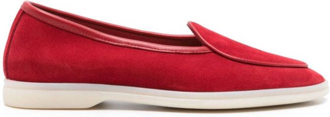 Scarosso Livia suede loafers Red