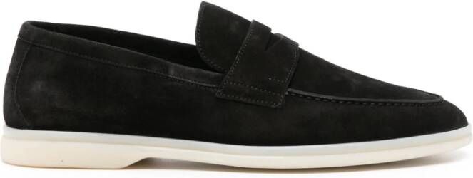 Scarosso Luciano suede loafers Black