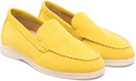 Scarosso Ludovica slip-on suede loafers Yellow